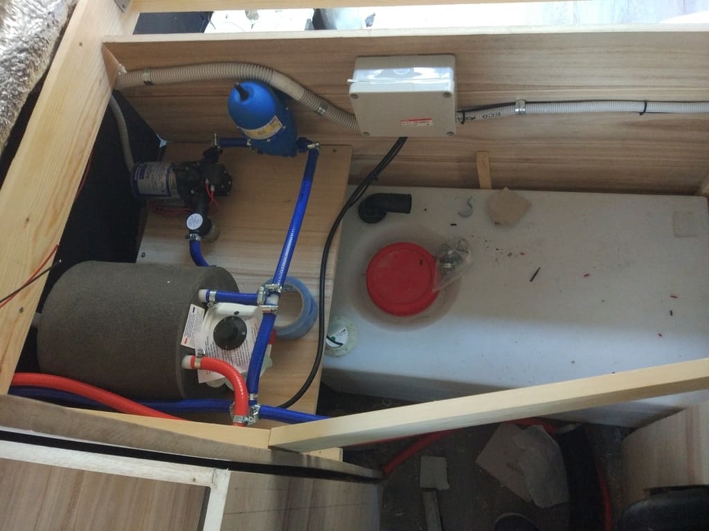 Heater, pump and other installation